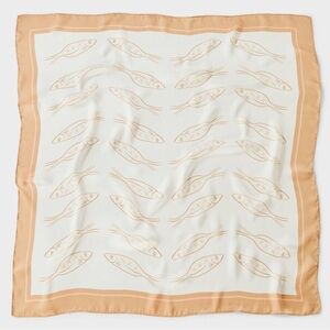 A New Day Fish Pattern Scarf 29 in x 29 in